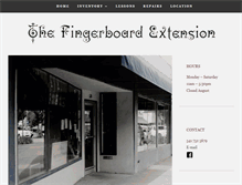 Tablet Screenshot of fingerboardextension.com